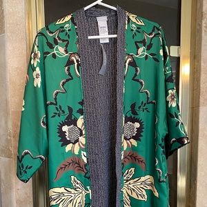 Damask Melody Drama Kimono Covering